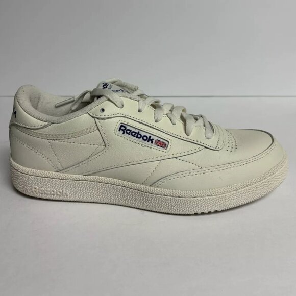 Reebok Men’s Club C 85 Tennis Sneakers White, Size 8.5 M